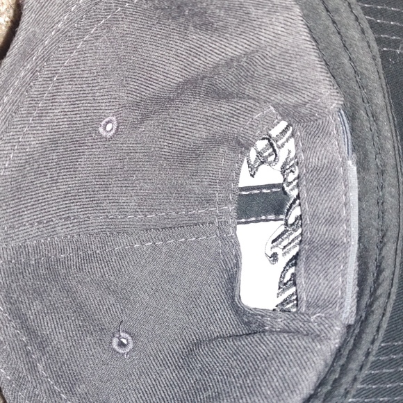 Indian Motorcycle Script Logo Gray Flat Bill Trucker Hat Cap - Picture 5 of 9